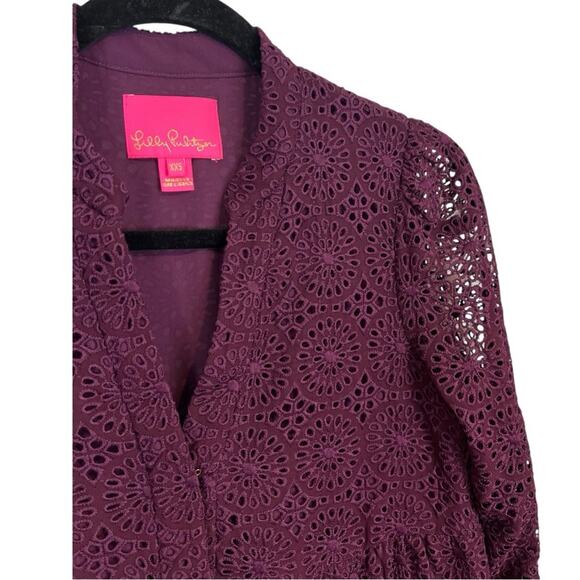 Lilly Pulitzer Winona long sleeve Eyelet Swing Dress - Picture 8 of 16